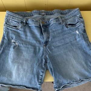 Kut Distressed Denim Shorts